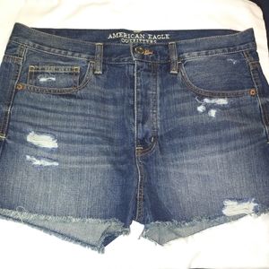 Destroyed Denim Shorts